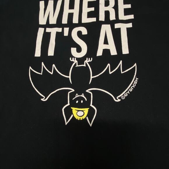 Vintage Alabaster Caverns T Shirt Caves Bats Are Where It's At Size XL Gildan - Picture 3 of 9